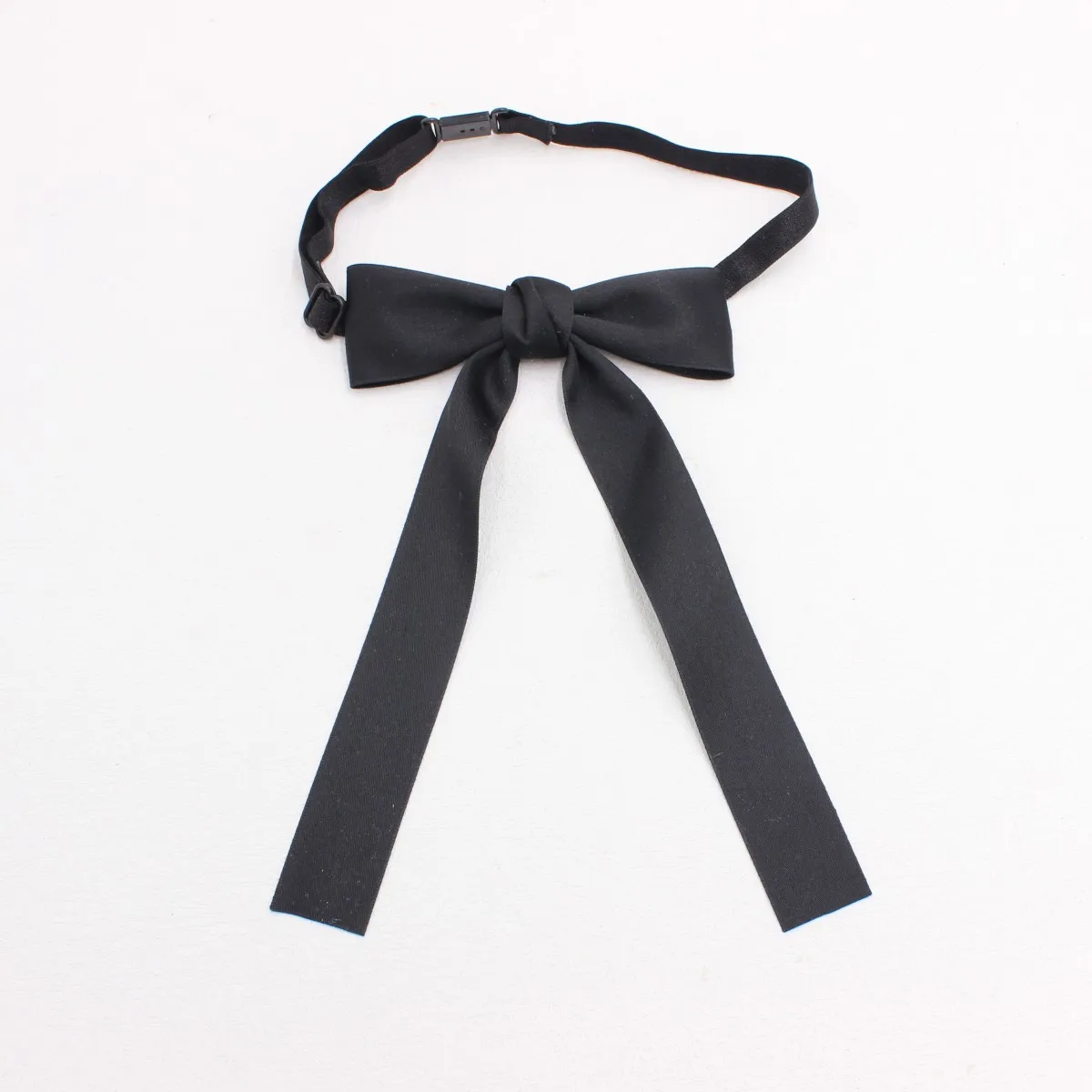 Women Bow Tie Ribbon Necktie Adjustable Uniform Accessory for School Office Waitress Receptionist Work Shirt Decoration TS351