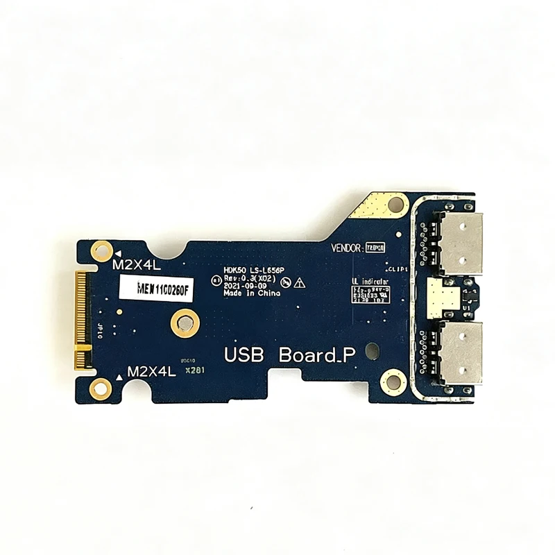 Laptop Audio Sub Board LS-L656P 02P0CY For Dell G15 5520 5521 G16 7620