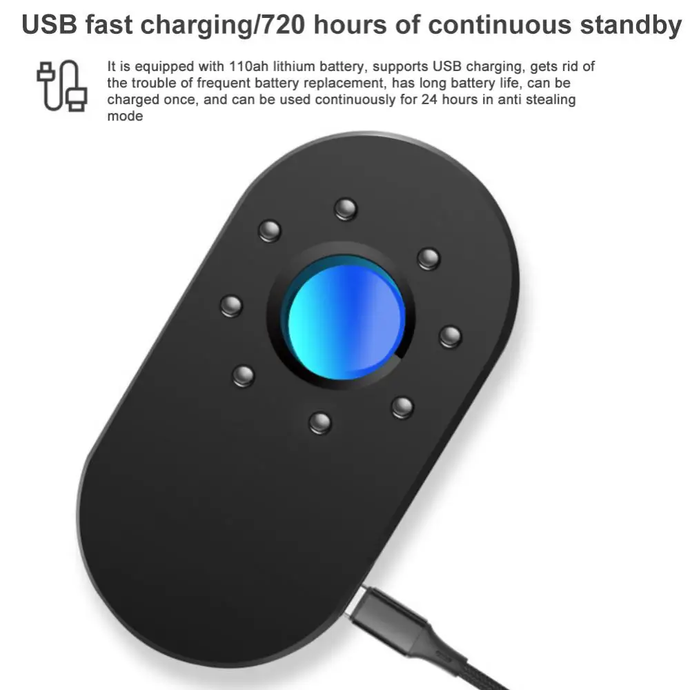 Anti-Peeping Detector Portable Mini Multifunctional Infrared Detector Hotel Anti-Surveillance Anti-Candid Plastic Detector