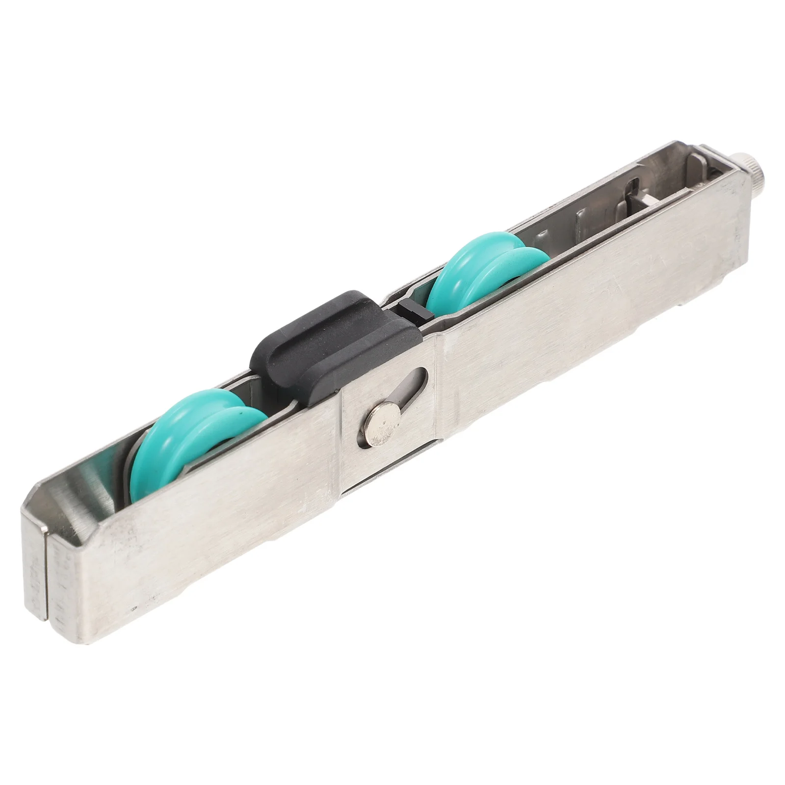 قطع غيار بكرة الباب المنزلقة المصنوعة من الفولاذ المقاوم للصدأ عازلة للصوت، عملية سهلة، بكرات خزانة منزلقة، مجاري الباب الزجاجي