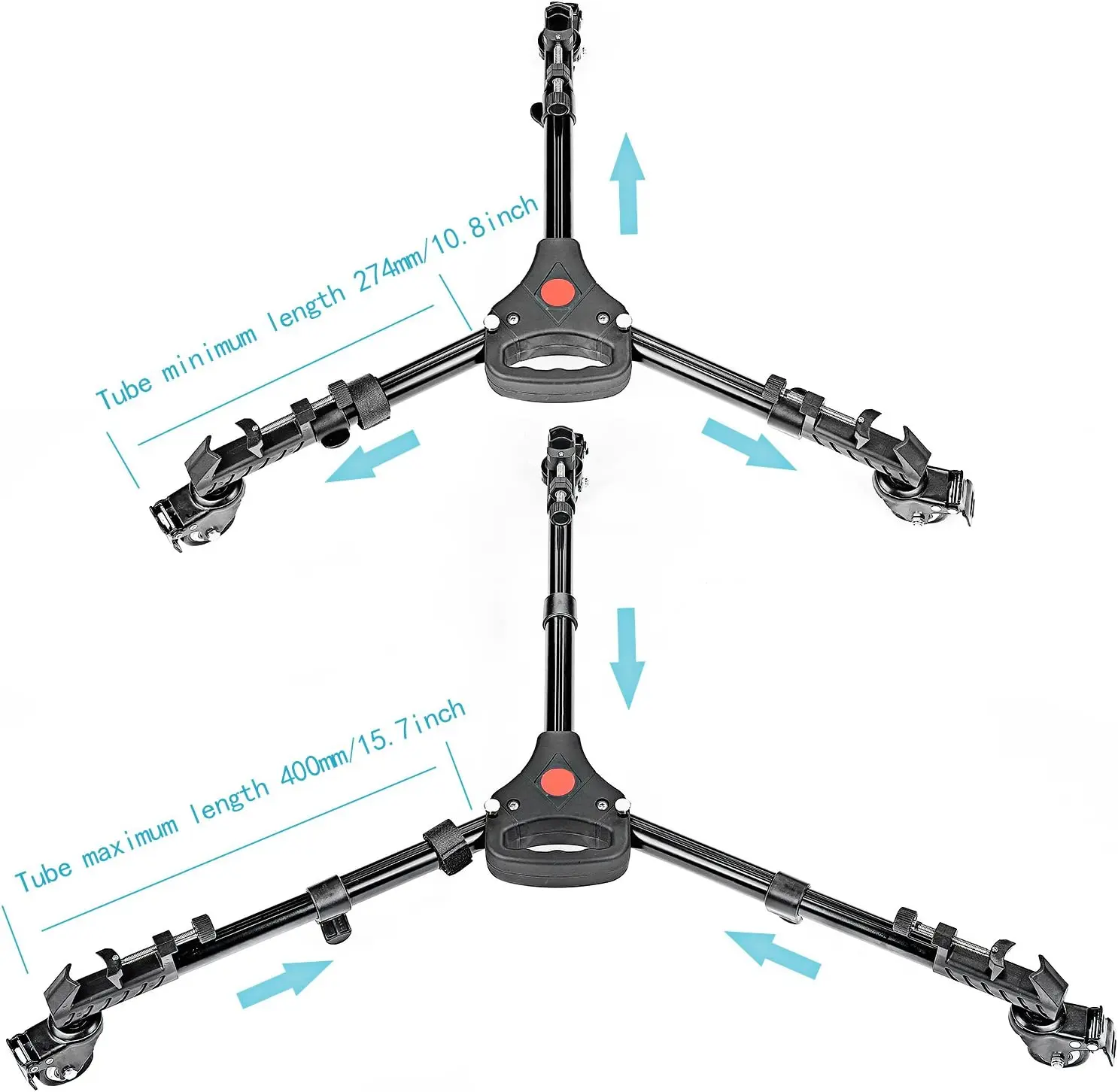 Neewer Photography Professional Heavy Duty Tripod Dolly for Canon Nikon Sony DSLR Cameras Camcorder Photo Video Lighting