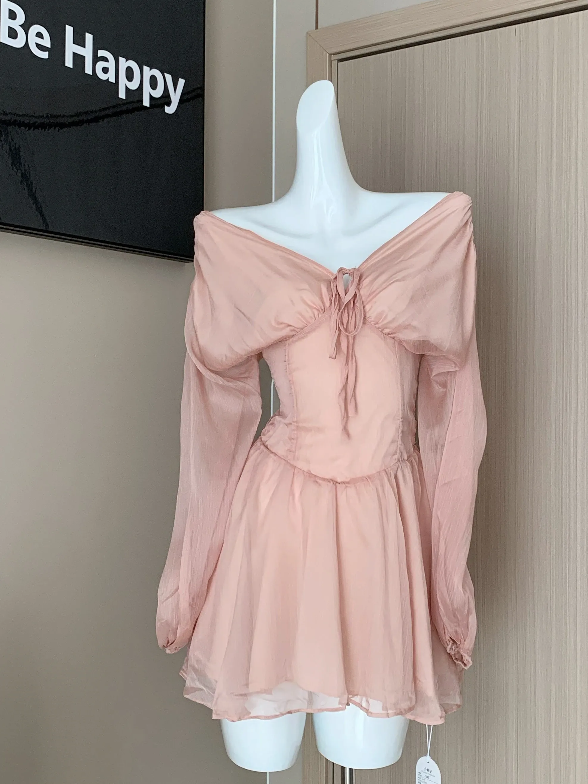 

Сексуальные розовые женские брюки с v-образным вырезом и поясом, юбка трапециевидной формы, длинная све, высокая талия, ткань