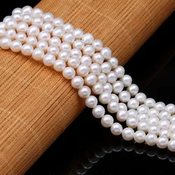 Wholesale Natural Freshwater Pearl Beading Round Shape Loose Spacer Beads For Jewelry Making DIY Bracelet Neckalce Accessories