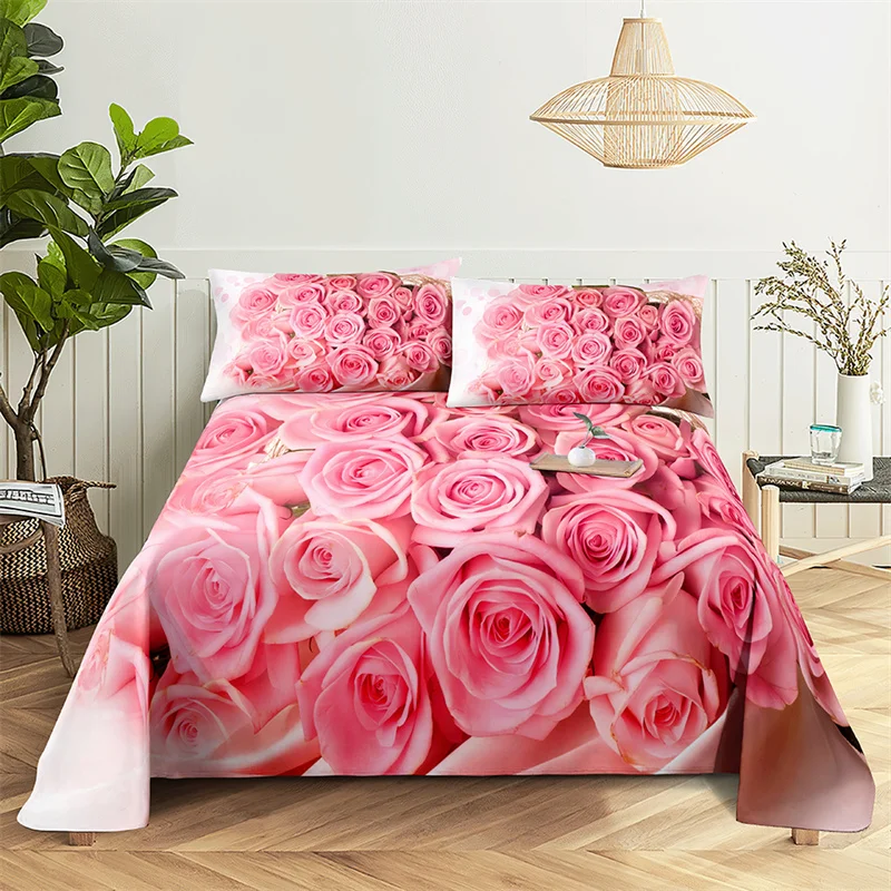 

Home Bedsheets Rose Couple Single Bedsheet Fashion Design Flowers Sheets Queen Size Bed Sheets Set Bed Sheets and Pillowcases