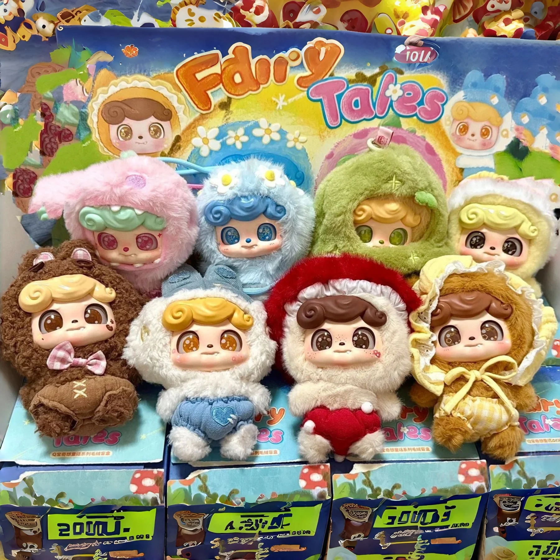 

Горячая Q.Kid, настоящая сказка, слепая коробка, Kawaii Baby Wolf, клубника, динозавр, украшения для рабочего стола, коллекционная кукла, высокое качество, модная