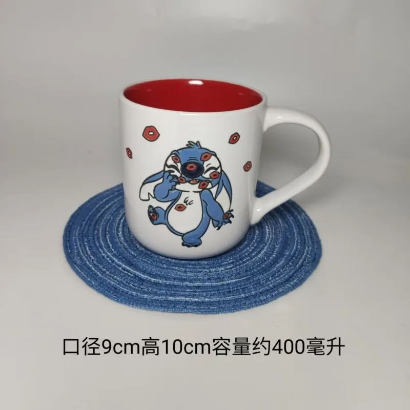 Lilo&Stitch Ceramic Mug Disney Anime Character Accessories Coffee Cup Home Cartoon Kawaii Breakfast Milk Cup Student Water Cup