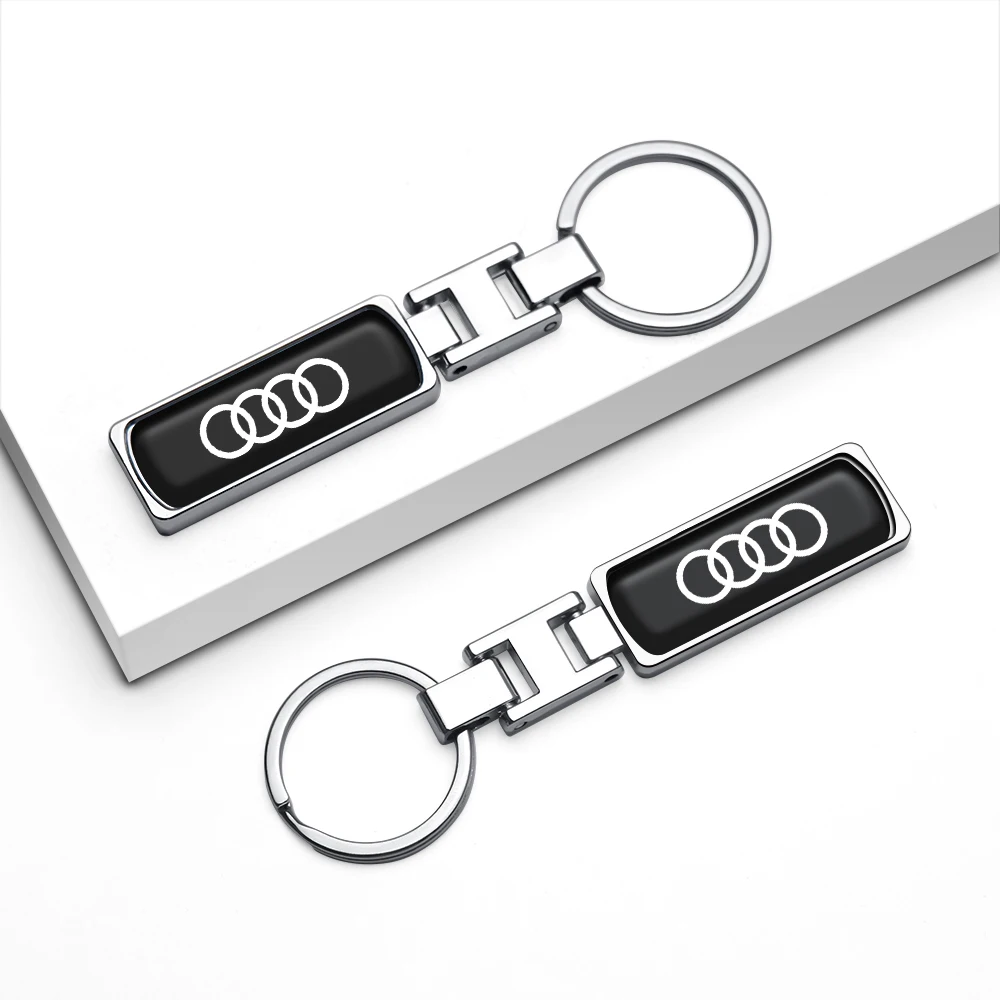 Metal Luxury Car Badges Keychain Key Chain Rings Keyring Auto Accessorie for Audi S Line A4 B8 B7 A3 8P 8V A6 C7 C6 Q5 8R Q2 Q3