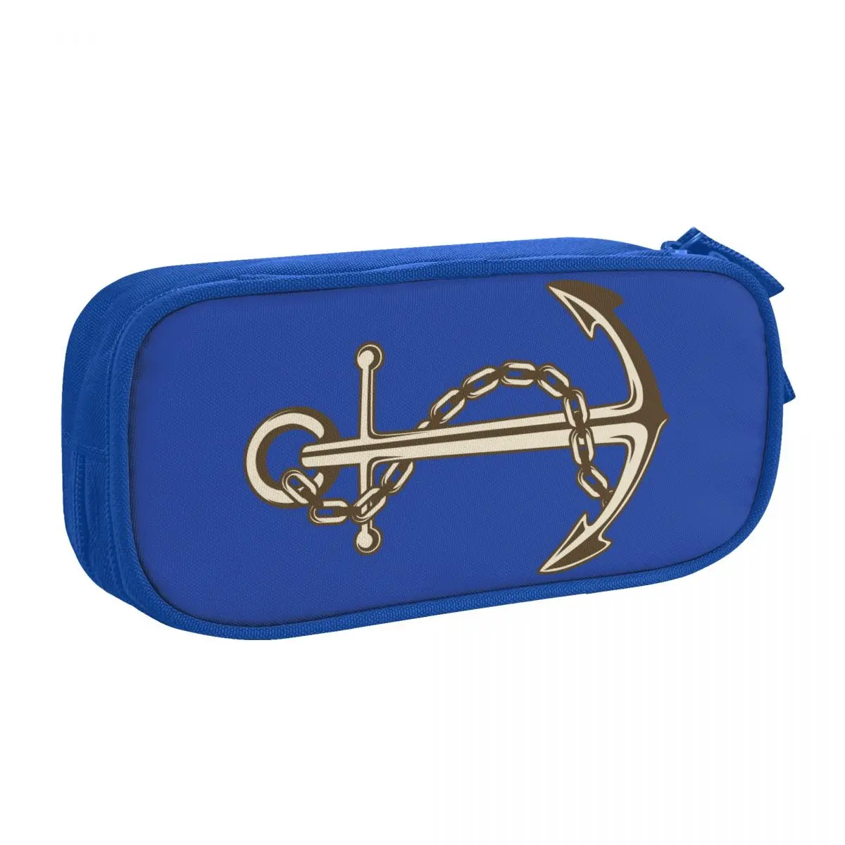 Custom Anchor School Pencil Case Boys Gilrs Large Storage Nautical Sailor Pencil Box Students Stationery