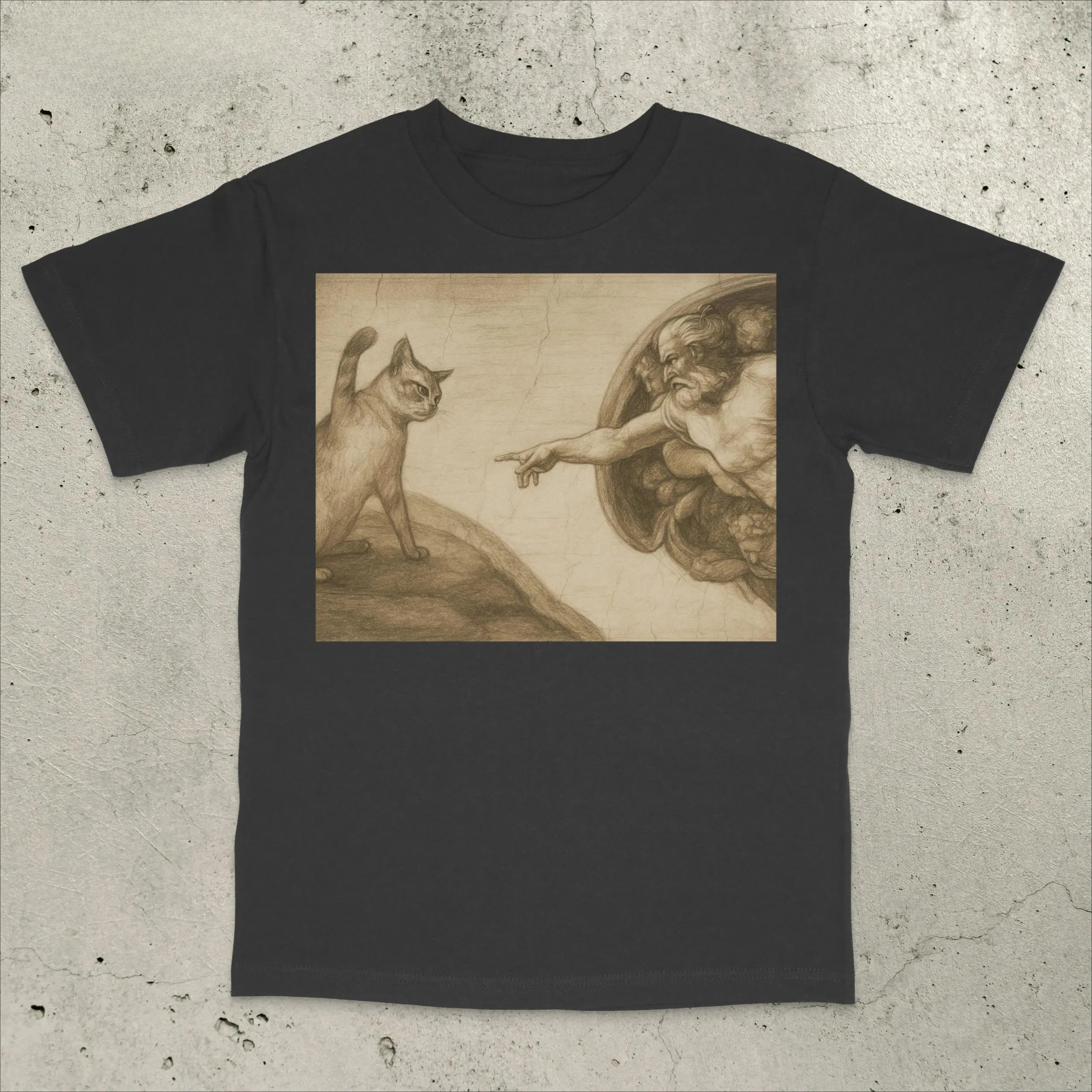 

Футболка с забавным мемом «Небесный кот», мужские и женские хлопковые футболки с короткими рукавами, рубашка с забавными кошачьими мемами, летние топы, мужская одежда