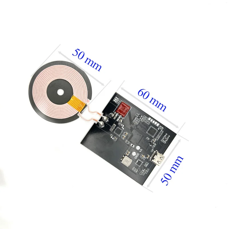 커스텀 고속 무선 충전 모듈, PCBA 보드 코일 송신기, 리시버 무선 모듈, 12V, 24V, 36V