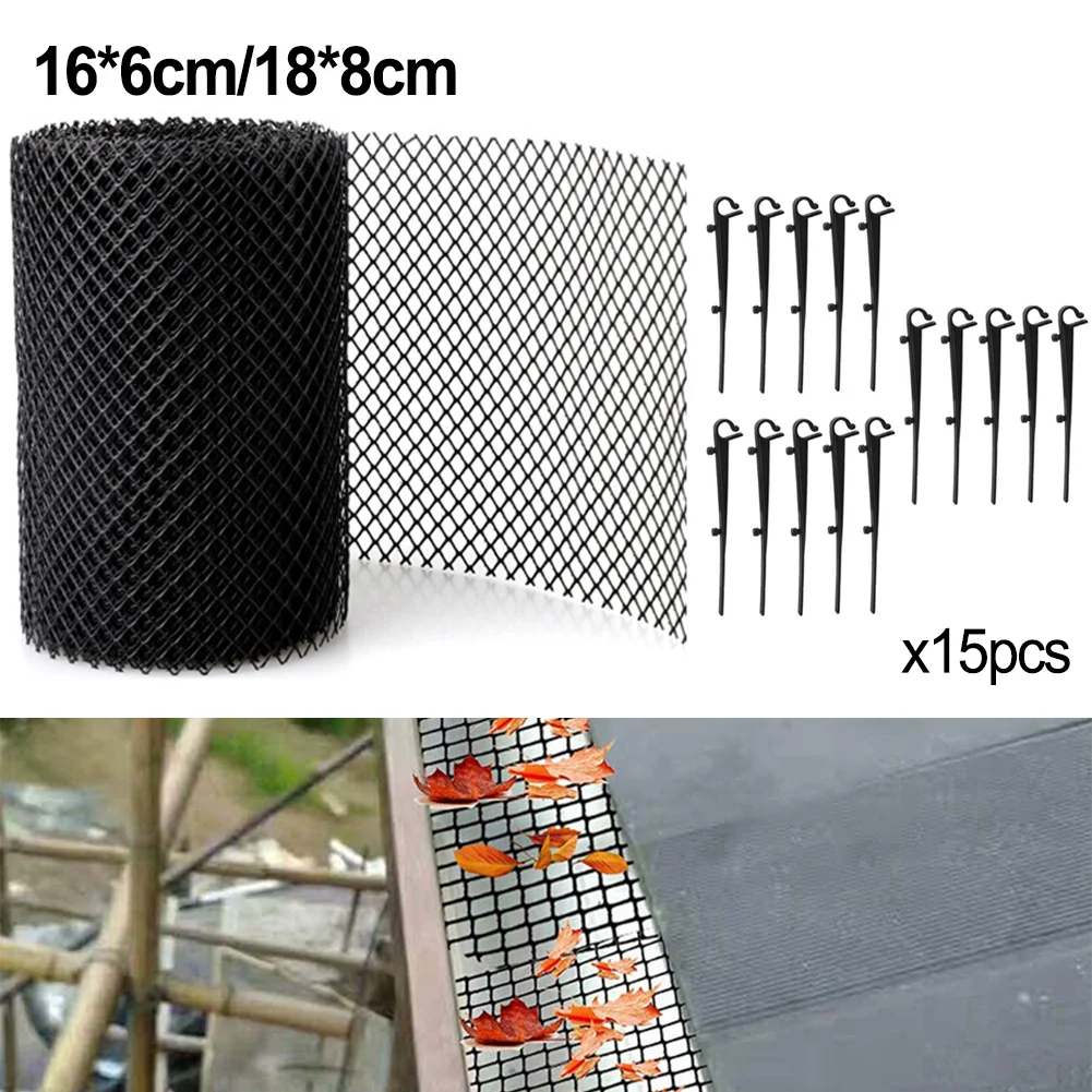 1pc Gutter Guard Mesh Roll Sink Strainer Shield PP Leaf Branch Filter Debris Protection Netting Garden Accessories