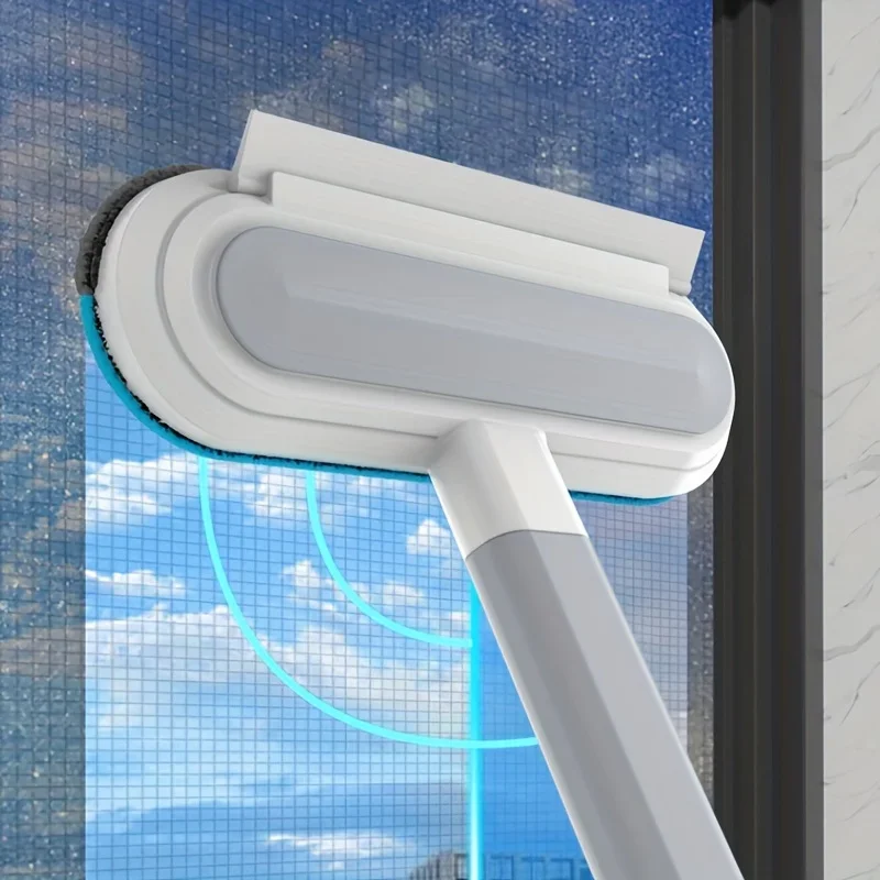 

1pc Professional Multifunctional Window Cleaner and Pet Hair Remover with Squeegee and Cleaning Brush