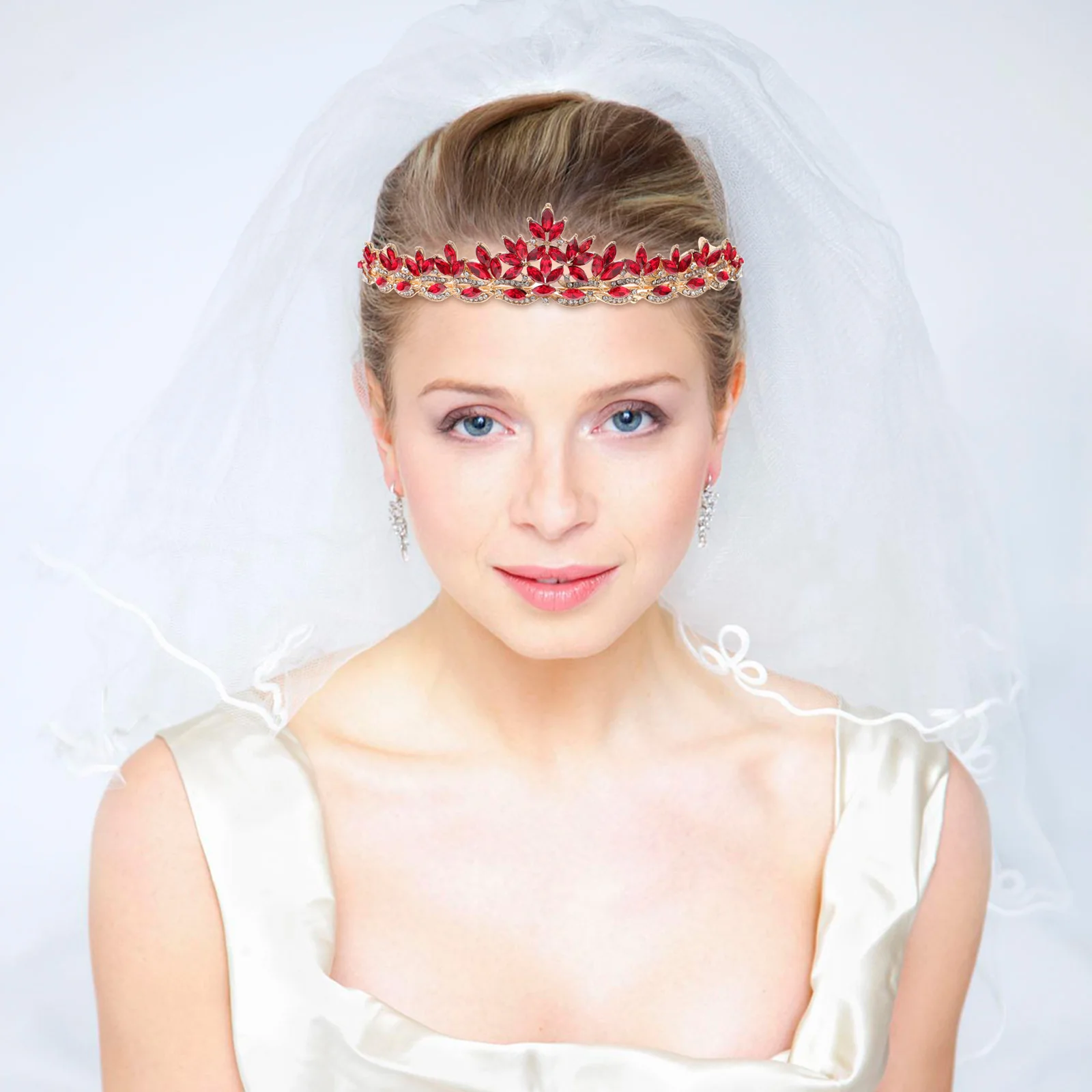 

Shiny Rhinestone Studded Headwear Wedding Decor Jewelry Bridal Show