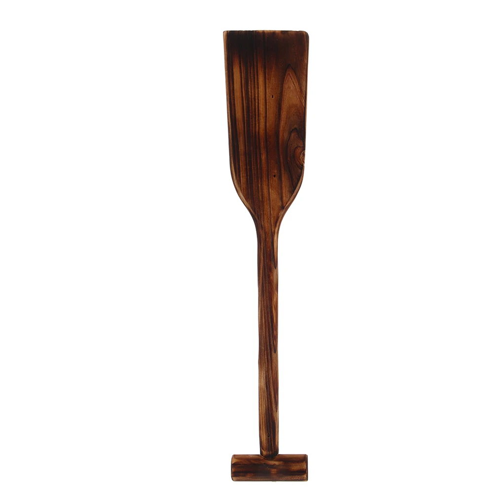 

Old Paddling Paddle Wood Wall Decor Light Brown Wooden Hanging Vintage Restaurant Stage Prop Solid Wood Construction