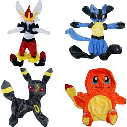 60/90cm Pokemon Lucario Cinderace Plush Leather Charmander Squirtle Not Stuffed Plush Kawaii Plushes Semi-finished Toys for Kids