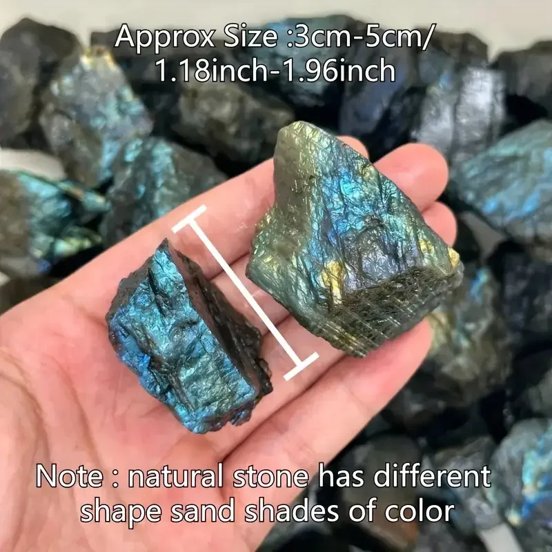 Labradorita Natural de 0,2/0,5 lb, piedra amatista, Ideal para decoración del hogar, envoltura de alambre, accesorios de joyería de moda, regalos navideños