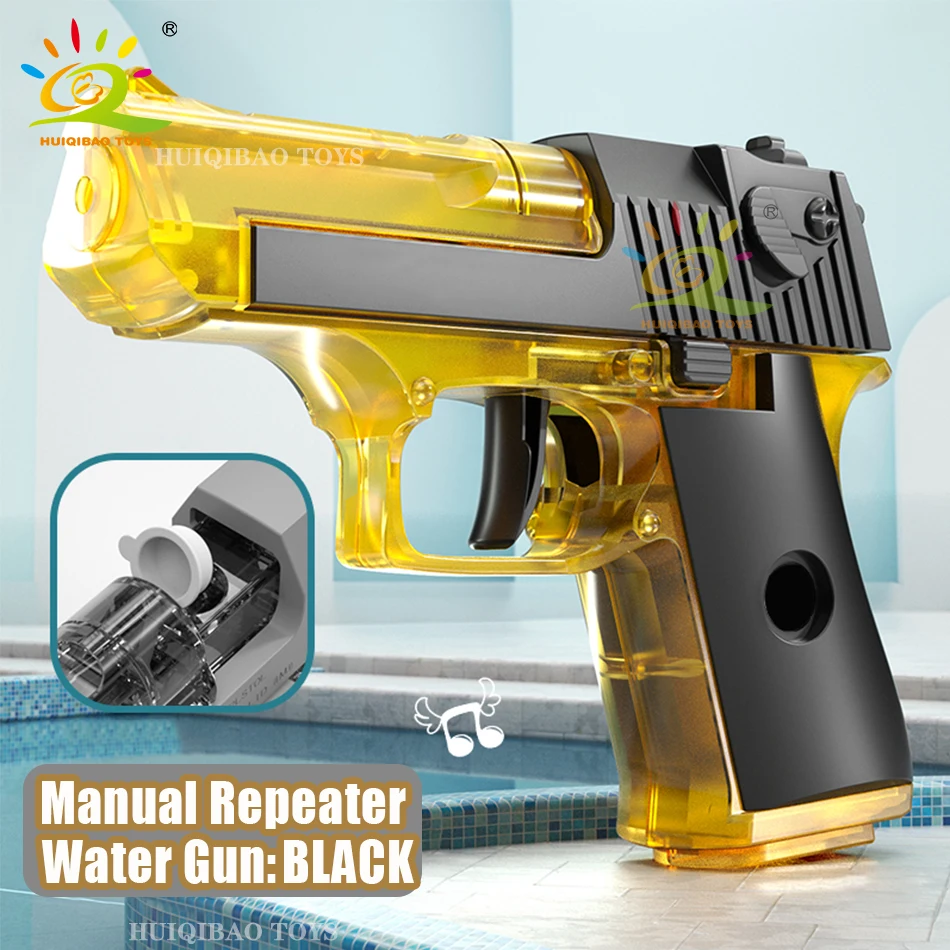 HUIQIBAO Eagle Of The Glock Desert Automatic Water Gun Outdoor Portable Beach Large-capacity Summer Toys for Children Boys Gifts