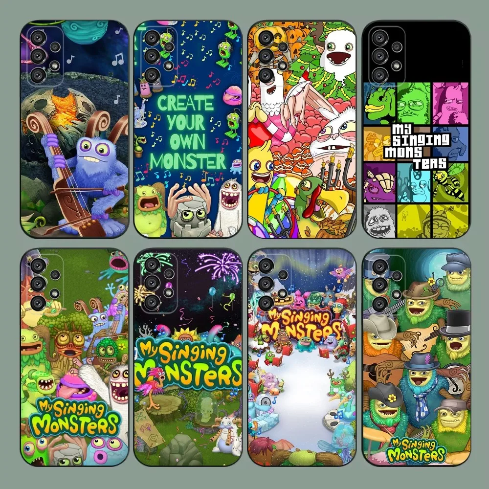 Game My S-Singing M-Monsters Phone Case For Samsung Galaxy A20,A21s,A22,A31,A32,A52,A53,A72,73,A80,A91 Soft Black Cover