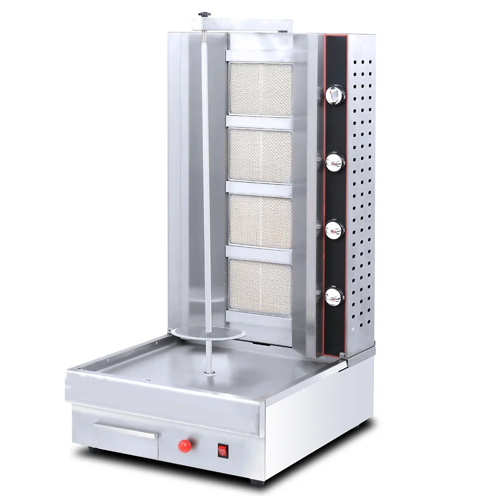 Gas Shawarma Machine Equipment Turkish Kebab Gas Shawarma Customize CE Stainless Steel Chicken Grill Machine for Restaurant