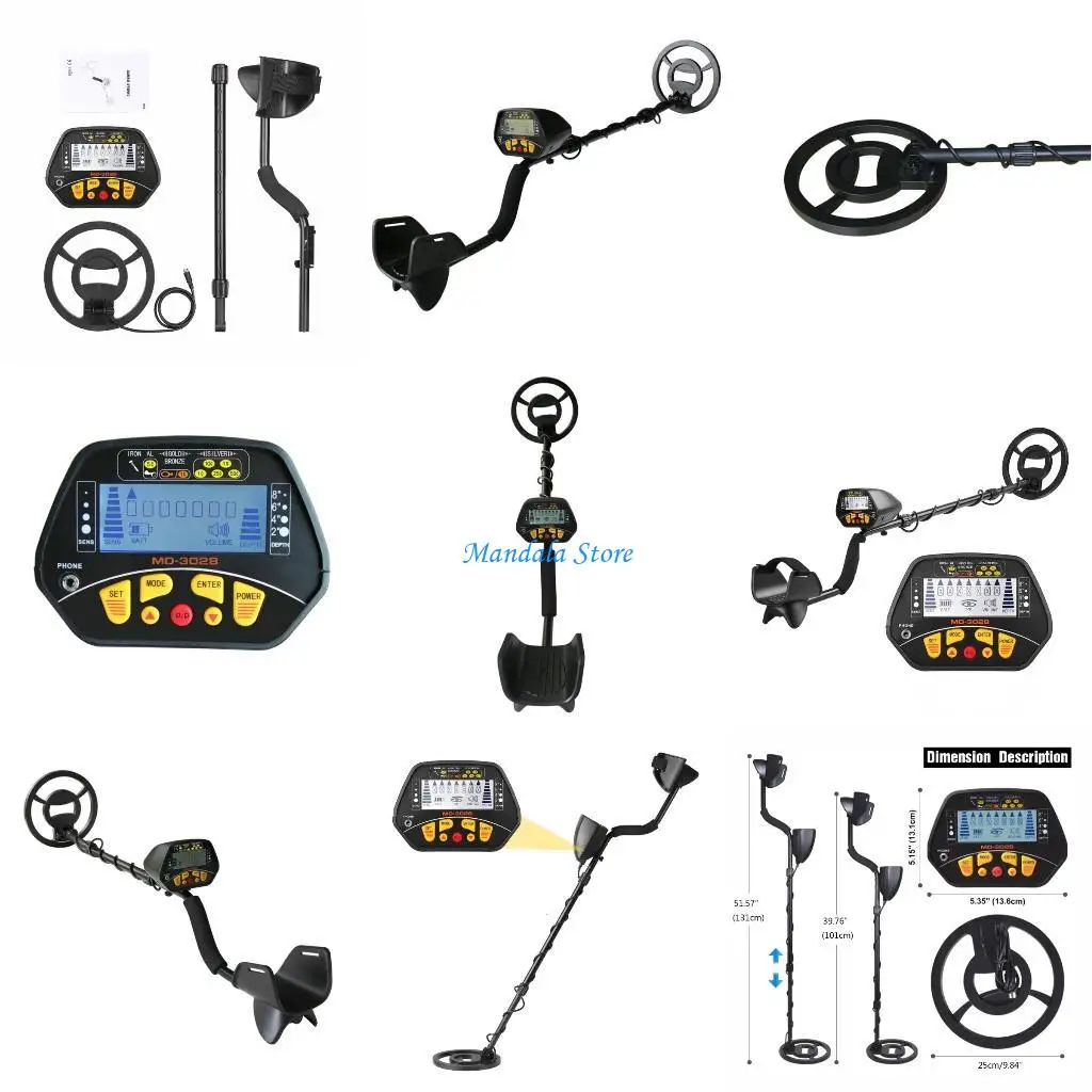 

U2JC Upgraded Metal Detectors for Adults Waterproof High Sensitivity Pinpointer Search Coin LCD-Display Lightweight Durable
