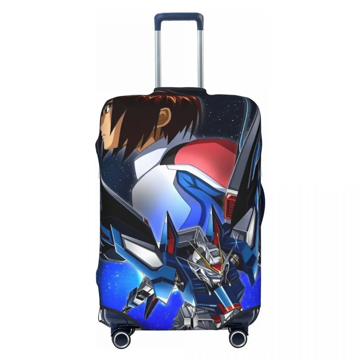 Gundam Suitcase Cover science fiction Business Protector Vacation Practical Luggage Accesories