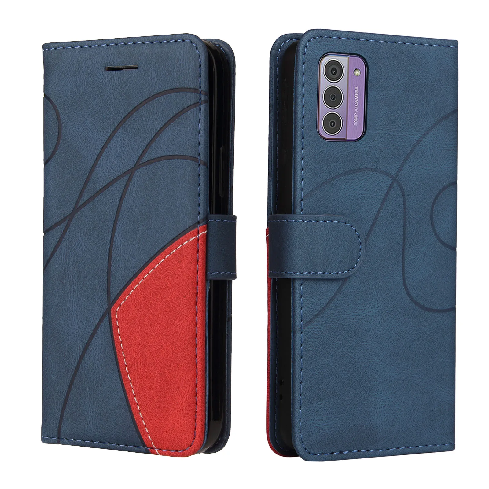 

Folio Leather Phone Case For Samsung Galaxy A14 A13 A33 A53 A73 A34 A24 M54 A25 A23 A52S A72 Retro Wallet Card Cover Splicing