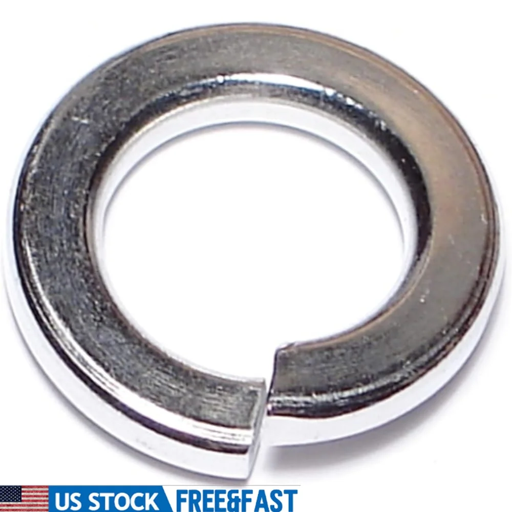 

Split Lock Washers 3/4 Inch Zinc Coated Steel Medium Split 20 Pieces Grade 5 Alloy Steel Fasteners Durable Washers