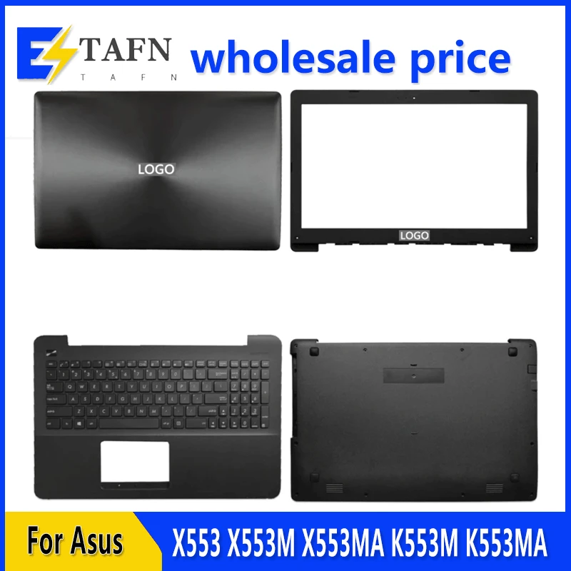 New For X553 X553M X553MA K553M K553MA F553M F553MA Laptop LCD Back Cover Front Bezel Upper Palmrest Bottom Case Keyboard