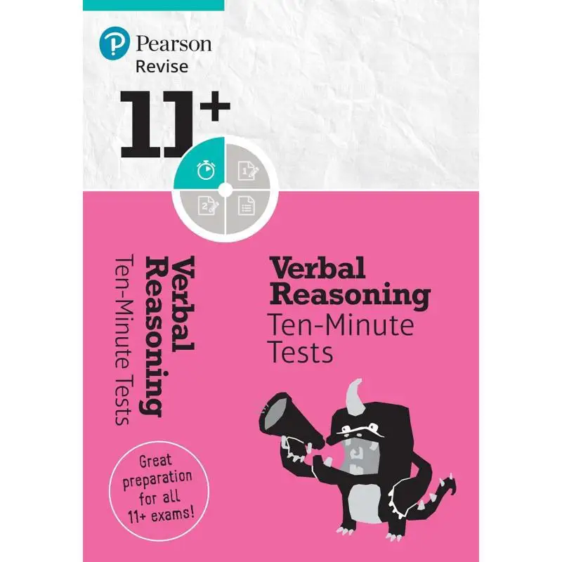 Pearson REVISE 11 Verbal Reasoning TenMinute Tests  For The 2024 And 2025 Exams  Ages 8  10 Years Susan Purcell 9781292246734