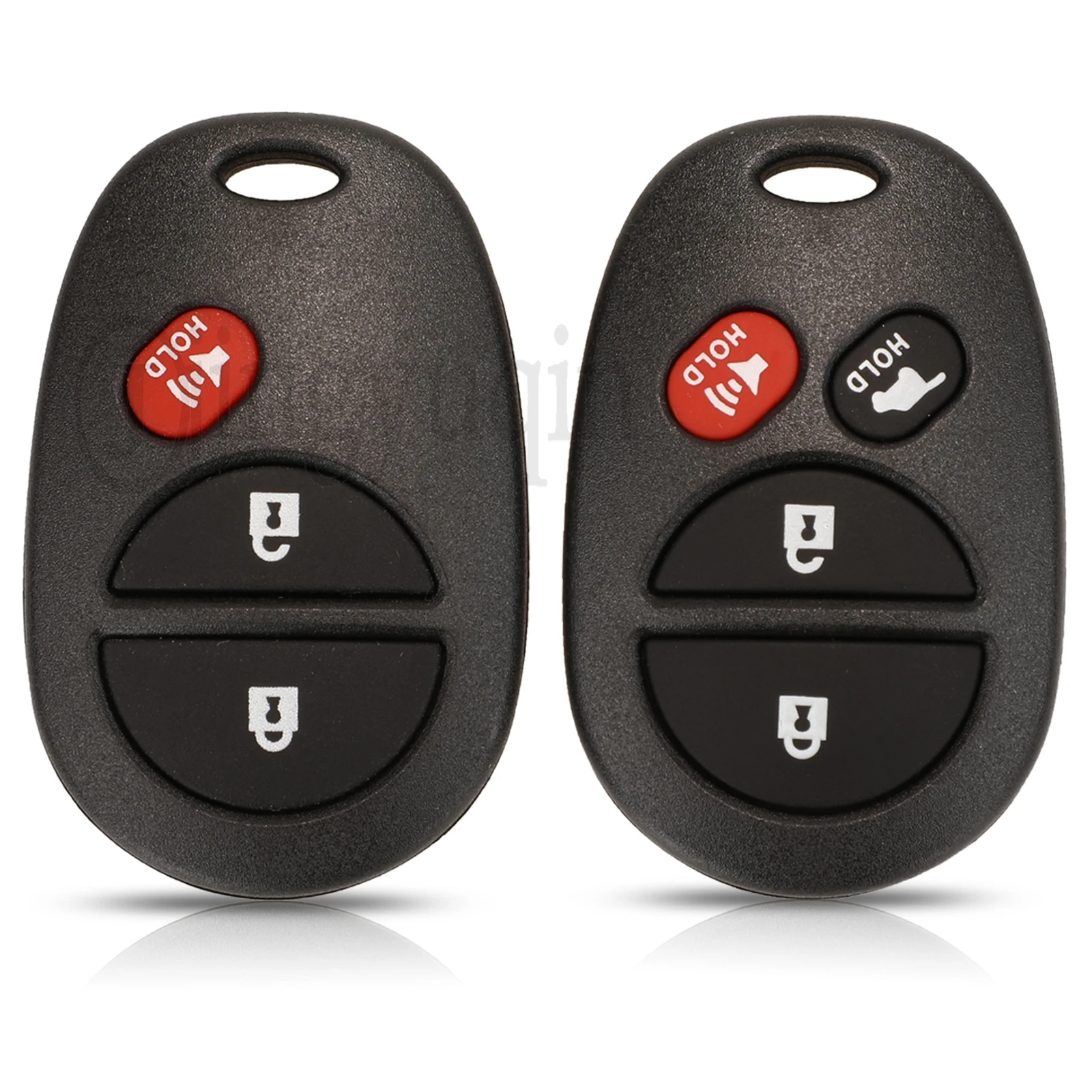 jingyuqin 3/4/6 Buttons Remote Car Key Case Cover Shell Fob For Toyota Sienna 2004 2005 2006 2007 2008 2009 2010 2011