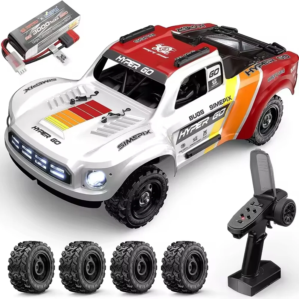 Nieuwe MJX Hyper Go 14211 1:14 Schaal 4WD Borstelloze RC Auto Short Course Truck Rally Auto Gyro Alloy Metal Chassis 2.4G RC Truck Speelgoed