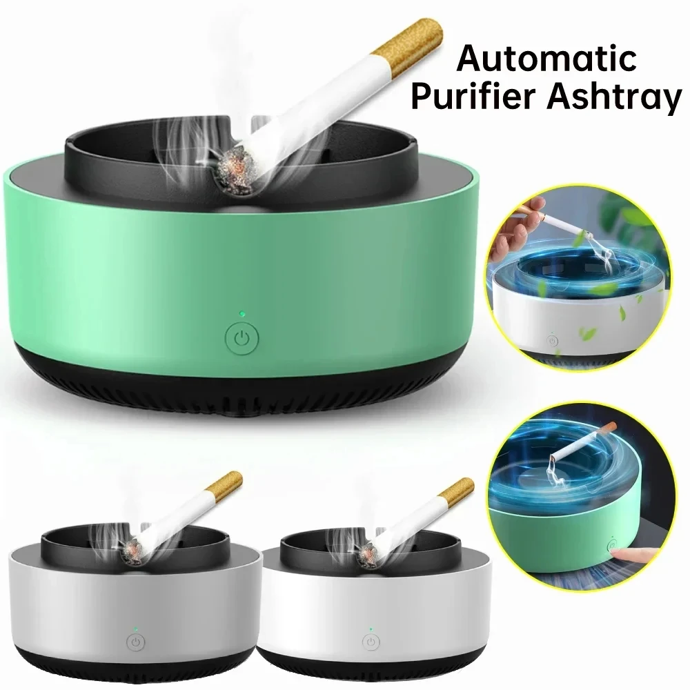 1pcs Ashtray Air Purifier Intelligent Passive Smoking Removal Smoking Smoke Smell Multi Filtration Indoor Living Room Office