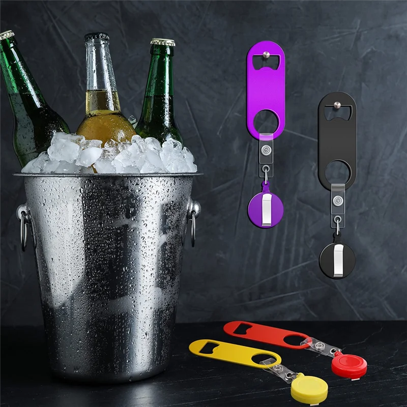 

ABRS-Flat Bottle Opener Bartender Retractable Beer Opener Bartender ,For Kitchen Restaurant Home Anniversaries Supplies