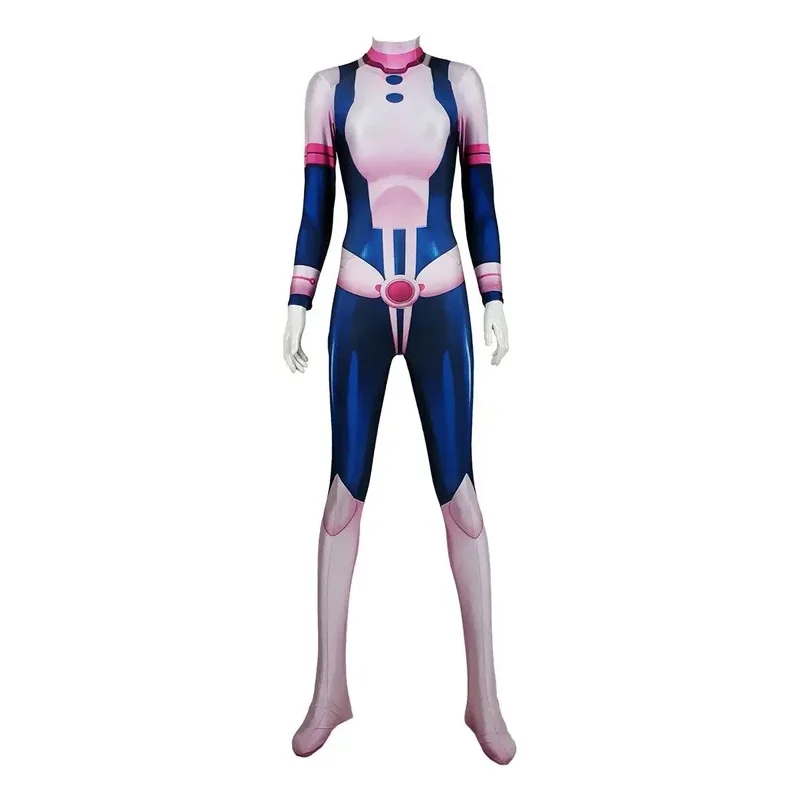 أزياء أنيمي بطلي التأثيرية أكاديمية Boku No Ochaco Uraraka للهالوين بدلة كرة فاخرة رومبير للنساء