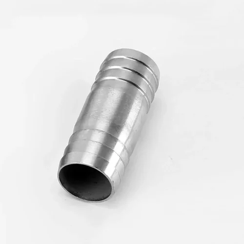 Imagen 2 del producto Conector de acero inoxidable 304 de doble púas OD 6, 8, 10-41mm, conector de instalación de tubería recta igual de 2 vías, junta de Pagoda, púa para manguera