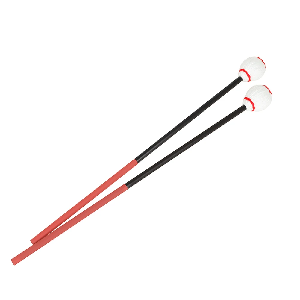 

2pcs Xylophone Mallets Carbon Fiber Handle Smooth Hammer Music Instruments Accessories Percussion Sticks Marimba Hammers