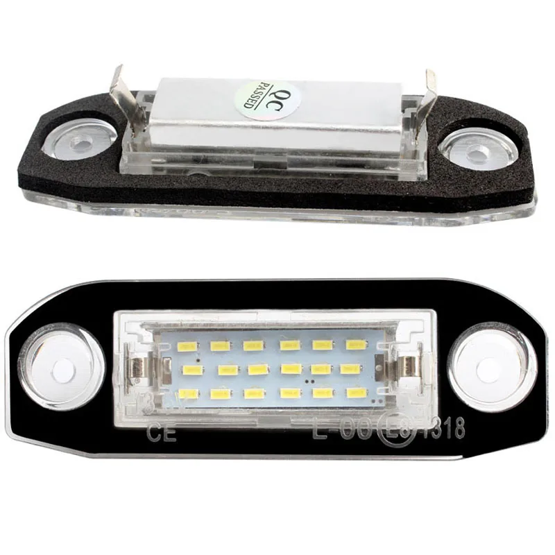 For Volvo S80 XC90 S40 V60 XC60 S60 C70 XC70 V70 Car-Styling 2Pcs LED Car License Plate Light 12V Number Lamp Xenon White