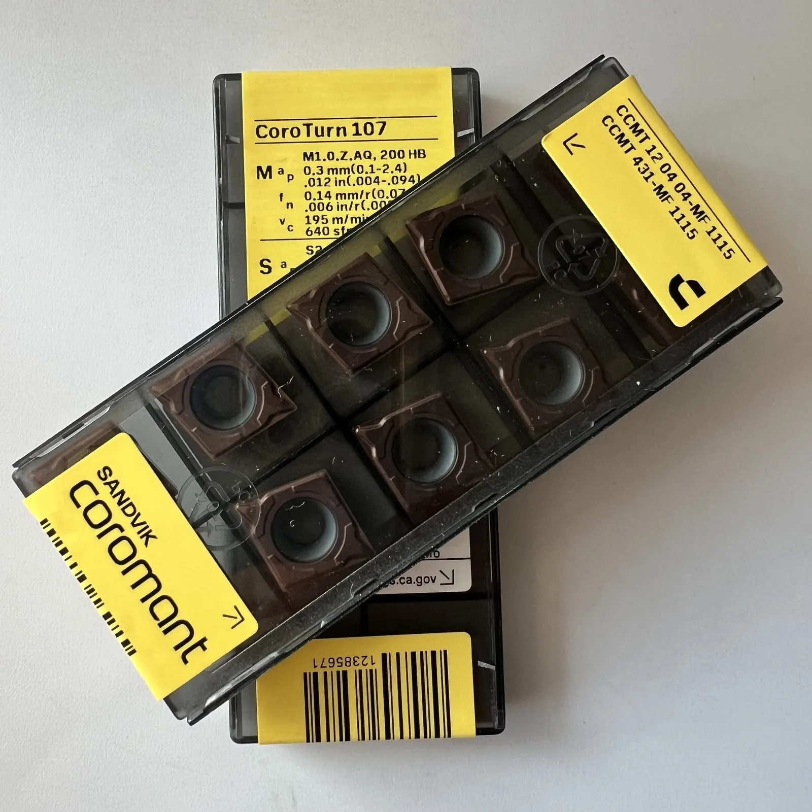 

SANDVIK / CCMT120404-MF 1115 / Swedish hard alloy blade 10 Pcs