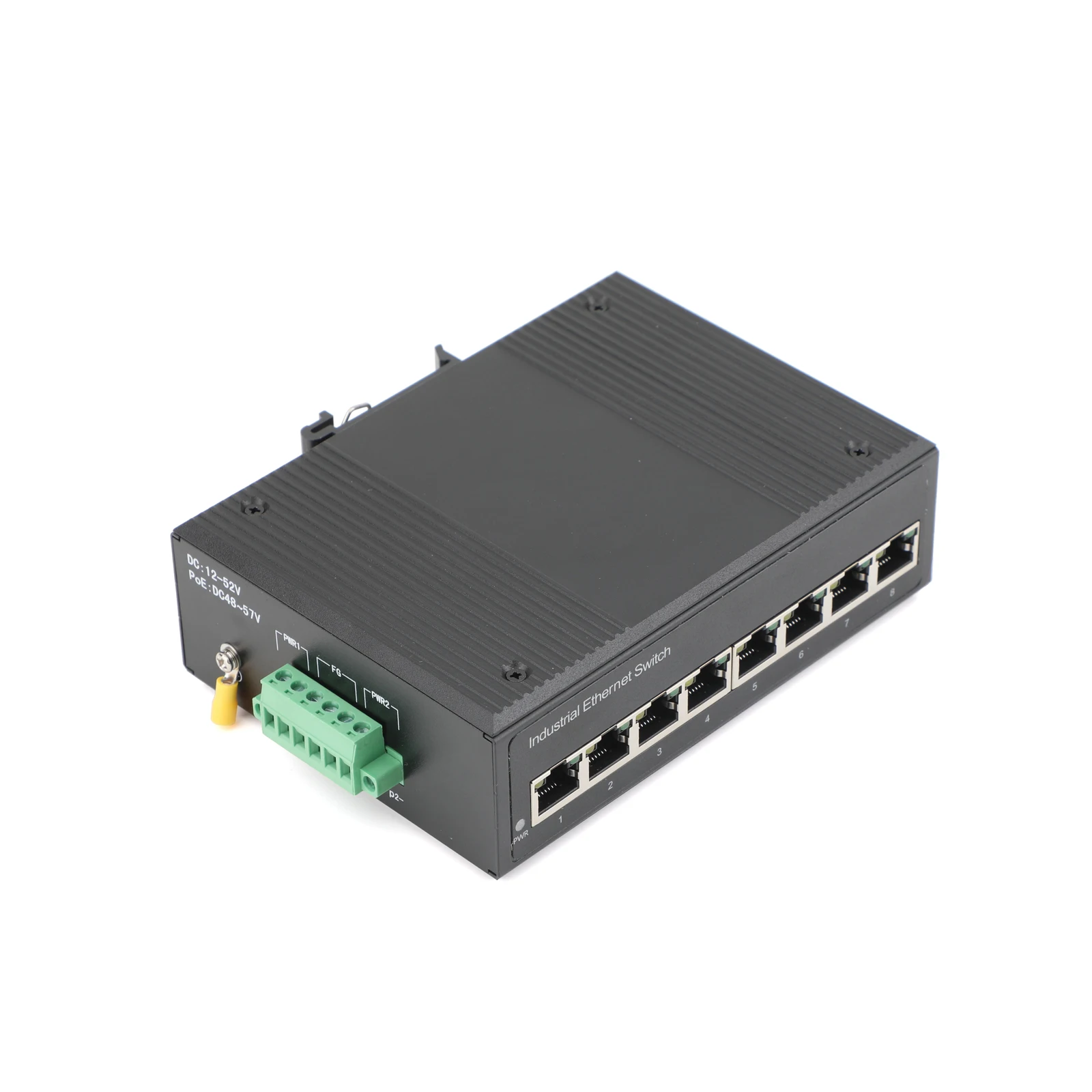 Industrieller POE-Switch mit 5/8-Port, 100/1000 Mbit/s, DIN-Schiene, Plug-and-Play, für Werksautomations- und Überwachungssysteme – Detail 15