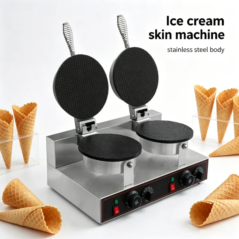 

Egg Roll Machine Commercial Electrothermal Ice Cream Skin Global Plug Intelligent Temperature Control