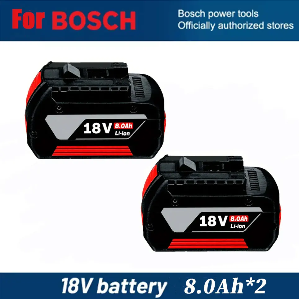Voor Bosch Professionele Lithium Batterij 18V 8.0AH Voor Bosch BAT609 BAT609G BAT618 BAT618G Oplaadbare Power Tool 8.0Ah Batterij