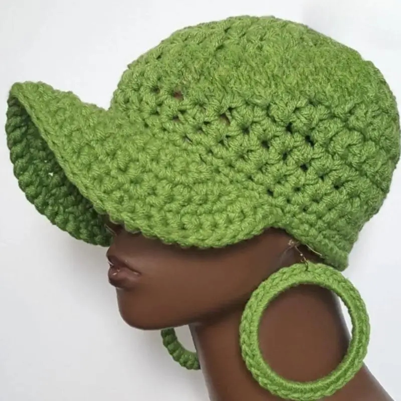 

R1WE Уникальный дизайн вязания крючком бейсболка Summer Outdoor для взрослых велосипедных велосипедных шляп