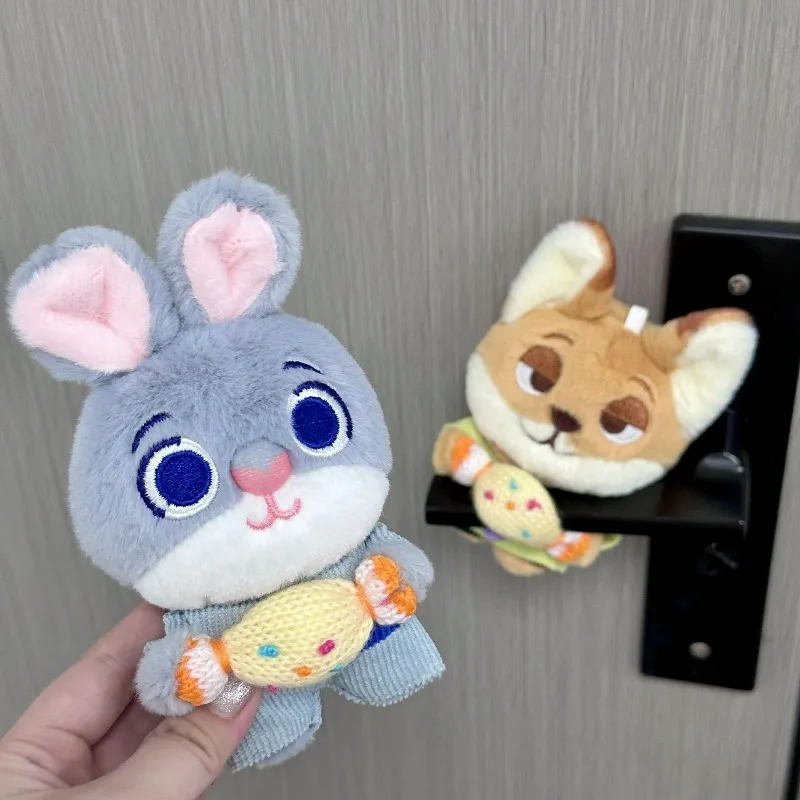 

Cute Crazy Animal Judy Nick Doll Candy Is Suitable for Door Handle Protective Cover Ins Wind Anti-collision Diy Decoration