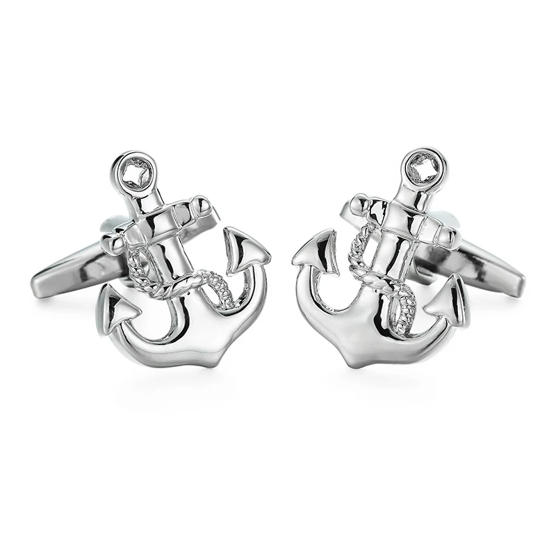 Classical men's French shirt cufflinks Traffic Ship Anchors Design cuffs buttons wedding suits accessories jewelry gifts