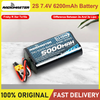 RADIOMASTER TX16S Battery 2S 7.4V 5000mah remote control long life 2-6s Li-ion control XT30 plug