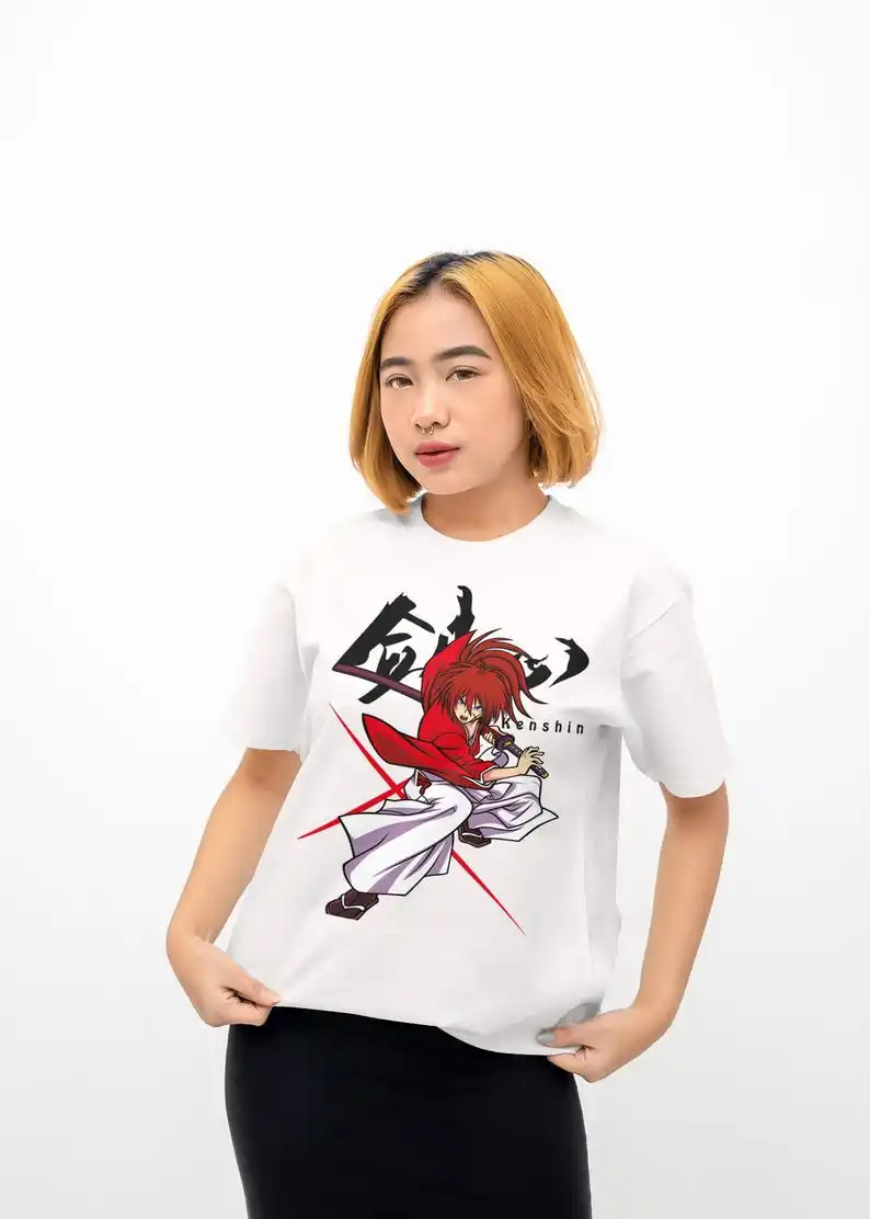 Unisex Custom Samurai kenshin fan Unisex Jersey Short Sleeve Tee