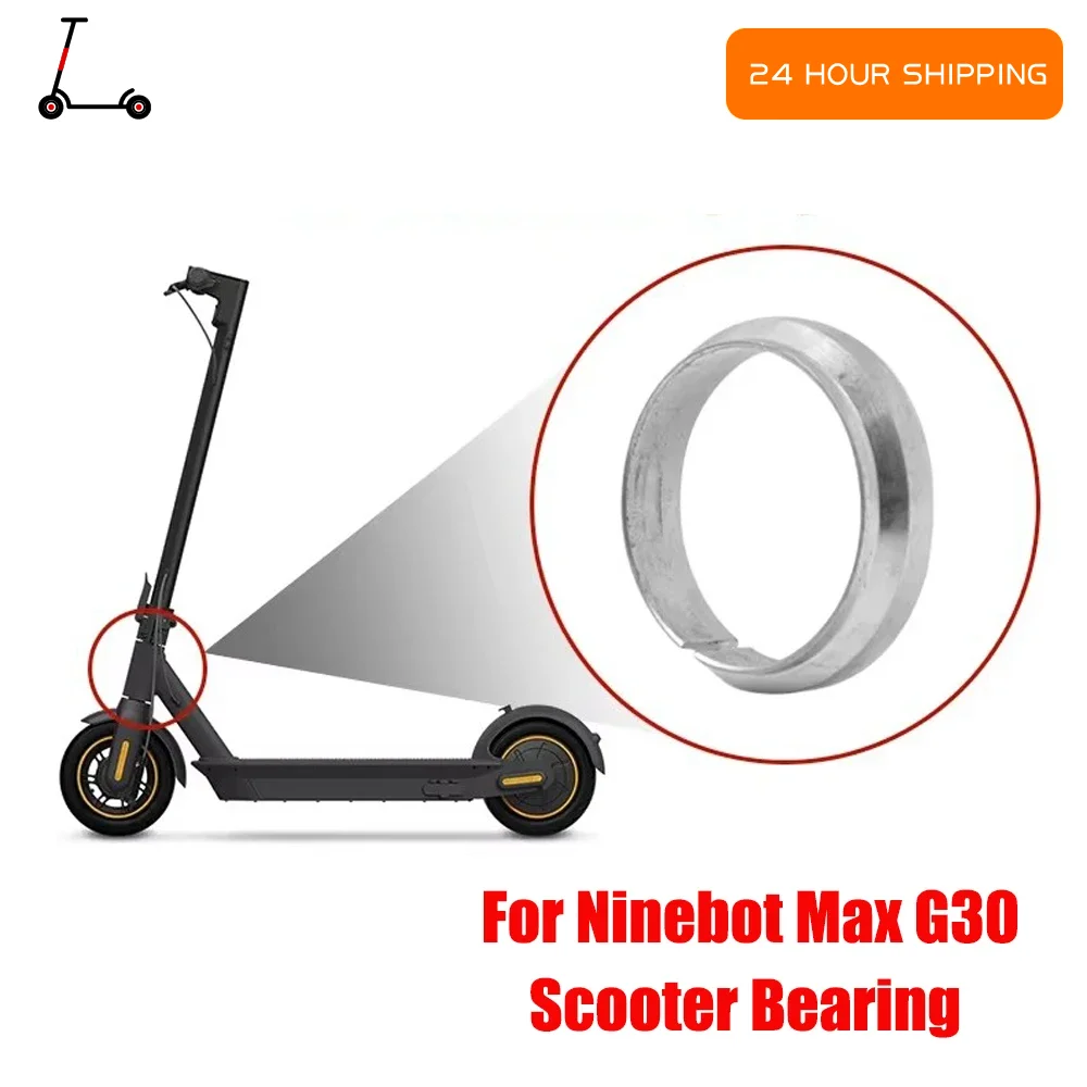 

6 шт., чаша подшипника передней вилки из алюминиевого сплава для Ninebot MAX G30 G30D, верхнее нижнее рулевое кольцо для электрического скутера, аксессуары