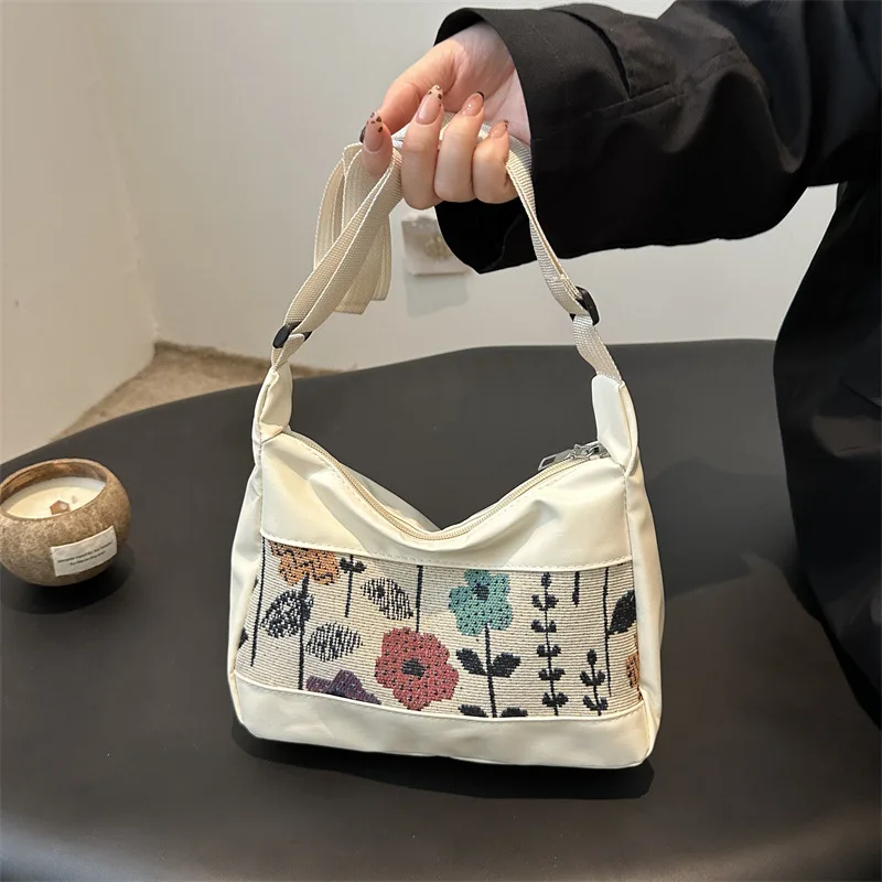 

Маленькая женская сумка на плечо с цветочным принтом в стиле ретро, дорожные сумки на плечо для девочек, модная большая сумка, модные женские сумки, сумка для подмышек