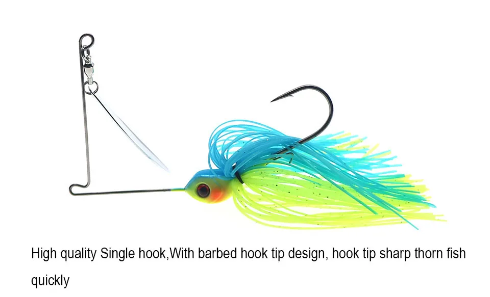 HISTOLURE Spinner Köder 7g 10g Draht Köder Buzzbait Metall Löffel Jig Angelköder Spinnerbait Swimbait Bass – Detail 4