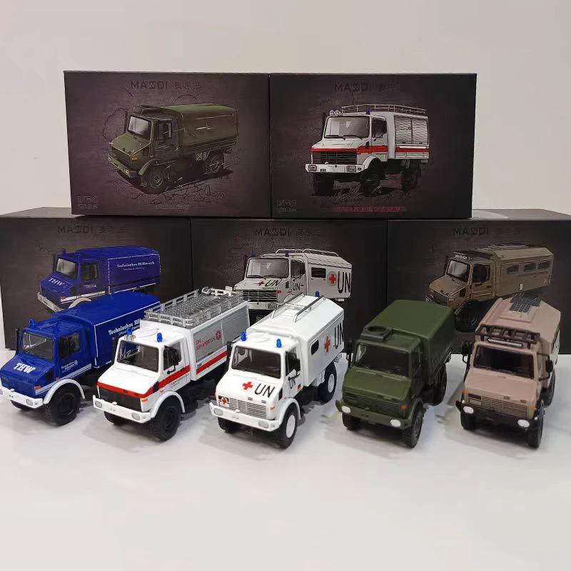 

1/64 Unimog U1300L Off-Road Vehicle RV Alloy Car Diecasts & Toy Vehicles Car Model Miniature Scale Model Car For Children